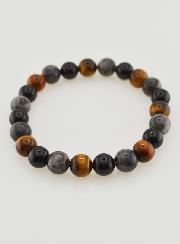Bracelet Oeil de Tigre - Onyx - Larvikite - 8mm