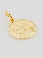 Médaille Esprit Saint & Croix en Plaqué Or - 15mm