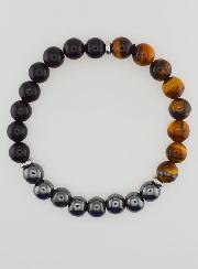 Bracelet Oeil de Tigre - Onyx - Hématite - 8mm