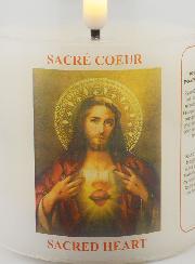 Veilleuse LED Prière Sacré Coeur de Jésus