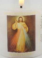 Bougie d'Église à Piles - Christ Miséricordieux