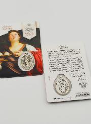 Carte de Prière et Médaille - Sainte Agathe