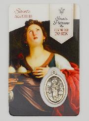 Carte de Prière et Médaille - Sainte Agathe