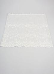 Voile Mantille Brodé - Blanc