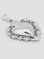 Grand Pendentif Ex Voto en Inox - 37mm