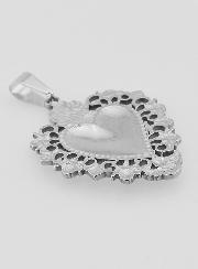 Grand Pendentif Ex Voto en Inox - 37mm