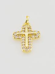 Pendentif Croix Arrondie - 15mm