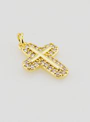 Pendentif Croix Arrondie - 15mm