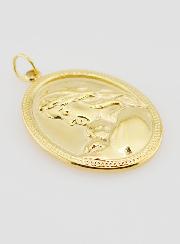 Médaille Vierge à l'Enfant Ovale - 25mm