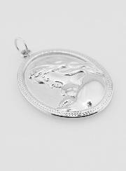 Médaille Vierge à l'Enfant Ovale - 25mm