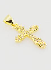Pendentif Croix Travaillée - 18mm