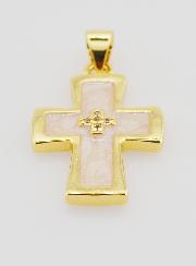 Pendentif Croix Nacre - 20mm