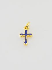 Pendentif Croix Breloque 10mm - Marine