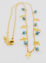 Collier Religieux Croix & Perles