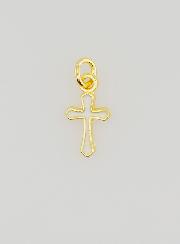 Pendentif Croix Breloque 10mm - Blanc
