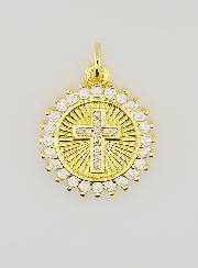 Médaille Croix Dentelée - 15mm