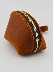 Pochette à Chapelet en Cuir
