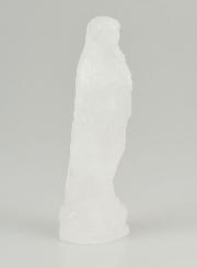 Statue ND de Lourdes en Cristal de Roche - 10cm