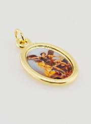 Médaille Saint Michel Archange Dorée - 25mm