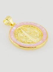 Médaille de Saint Benoît - Bord Rose