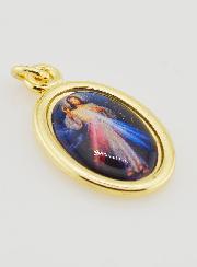 Médaille Christ Miséricordieux Dorée - 25mm