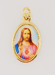 Médaille des Sacrés Coeurs Double Face - 25mm