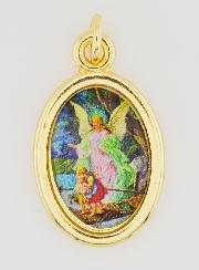 Médaille Ange Gardien Dorée - 25mm