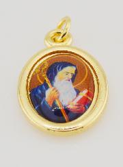 Médaille Saint Benoît Dorée - 25mm