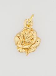 Médaille Rose 14mm Dorée - Sainte Rita