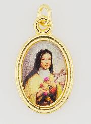 Médaille Sainte Thérèse Dorée - 25mm