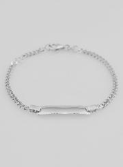 Gourmette de Baptême Enfant en Argent - 16cm