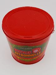 Bougie Citronnelle Seau Métal - Rouge