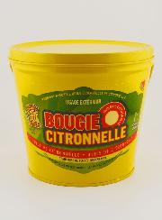 Bougie Citronnelle Seau Métal - Jaune