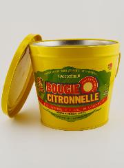 Bougie Citronnelle Seau Métal - Jaune