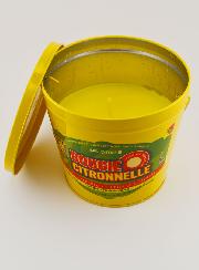 Bougie Citronnelle Seau Métal - Jaune