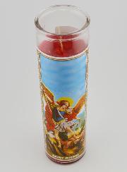 Bougie en Verre - Saint Michel & Prière