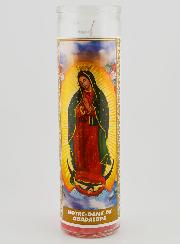 Bougie en Verre - ND de Guadalupe & Prière