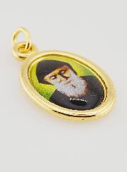 Médaille de Saint Charbel Dorée - 25mm