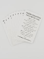 Lot de 10 Cartes de Prière Pour Être Délivré du Mal