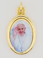 Médaille du Pape François Dorée - 25mm