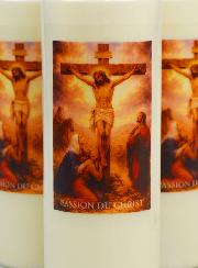 Lot de 3 Bougies de Neuvaine Passion du Christ