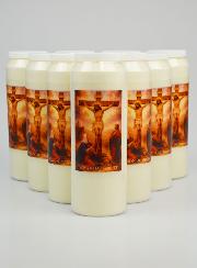 Lot de 10 Bougies de Neuvaine Passion du Christ