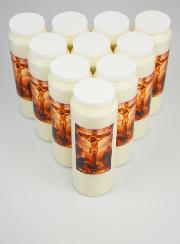 Lot de 10 Bougies de Neuvaine Passion du Christ