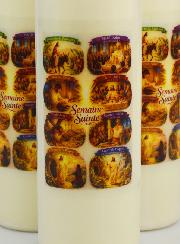 Lot de 6 Bougies de Neuvaine Semaine Sainte