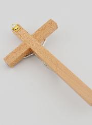 Crucifix en Bois Bicolore - 16cm