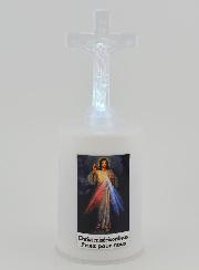 Bougie d'Église à Led Christ Miséricordieux