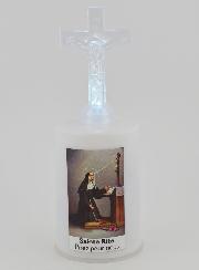Bougie d'Église à Led Sainte Rita