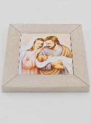 Cadre Icône Moderne Joseph & Sainte Famille - 11cm