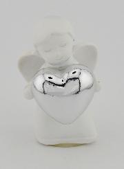 Ange Coeur Argenté - 6cm