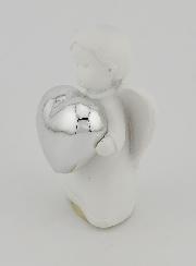 Ange Coeur Argenté - 6cm